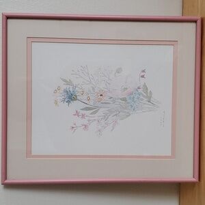 Two Vintage Mary Vencent Bertrand Garden Favorites Signed and Numbered Prints